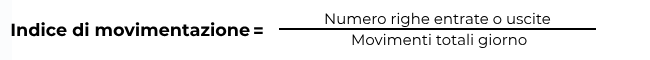 Formula indice di movimentazione