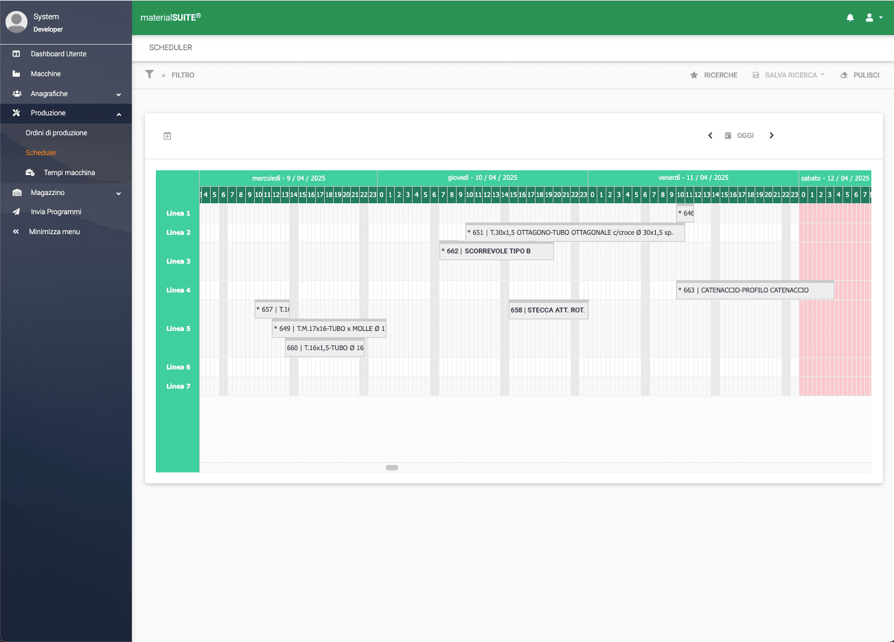 Schedulazione dei processi produttivi con materialSUITE®